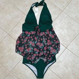 Green Tankini Set